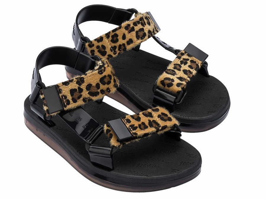Sandalias Melissa Rider Papete Print Mujer - Leopardo - Argentina ZYJ-357426
